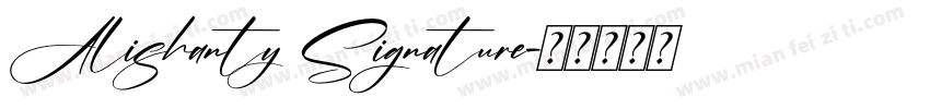 Alishanty Signature字体转换